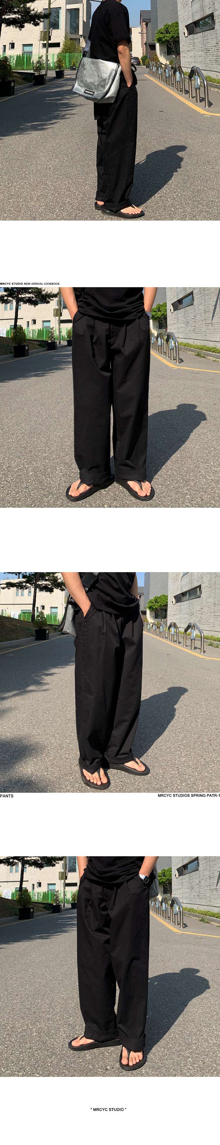 黒コーデ リラックスワイドパンツ - モノトーンスタイルの定番