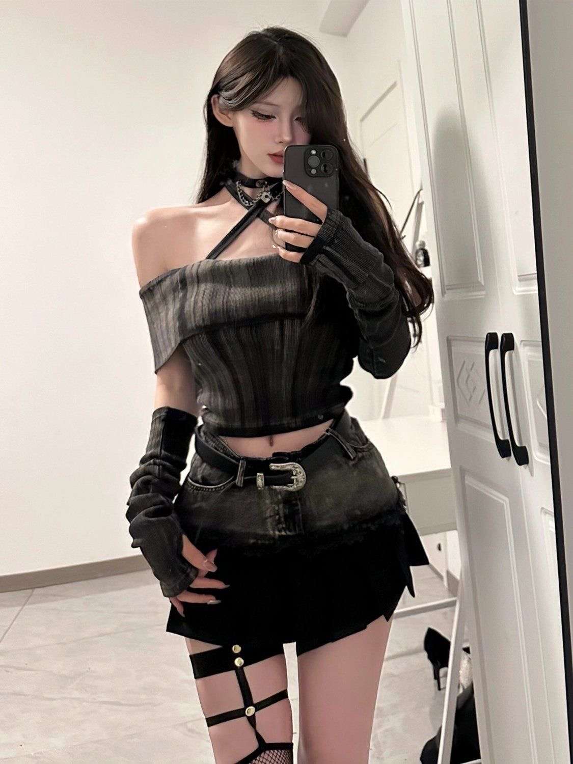 黒コーデ ゴシックスタイル小物セット