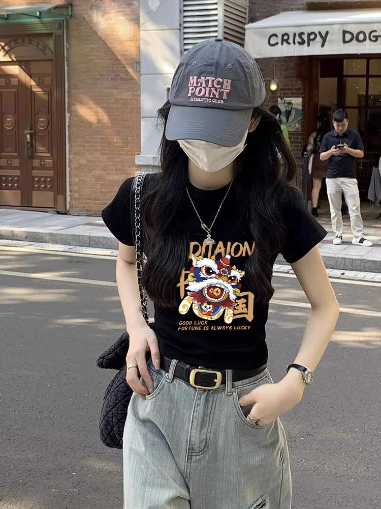 黒コーデ グラフィックTシャツ4枚セット ストリートファッション