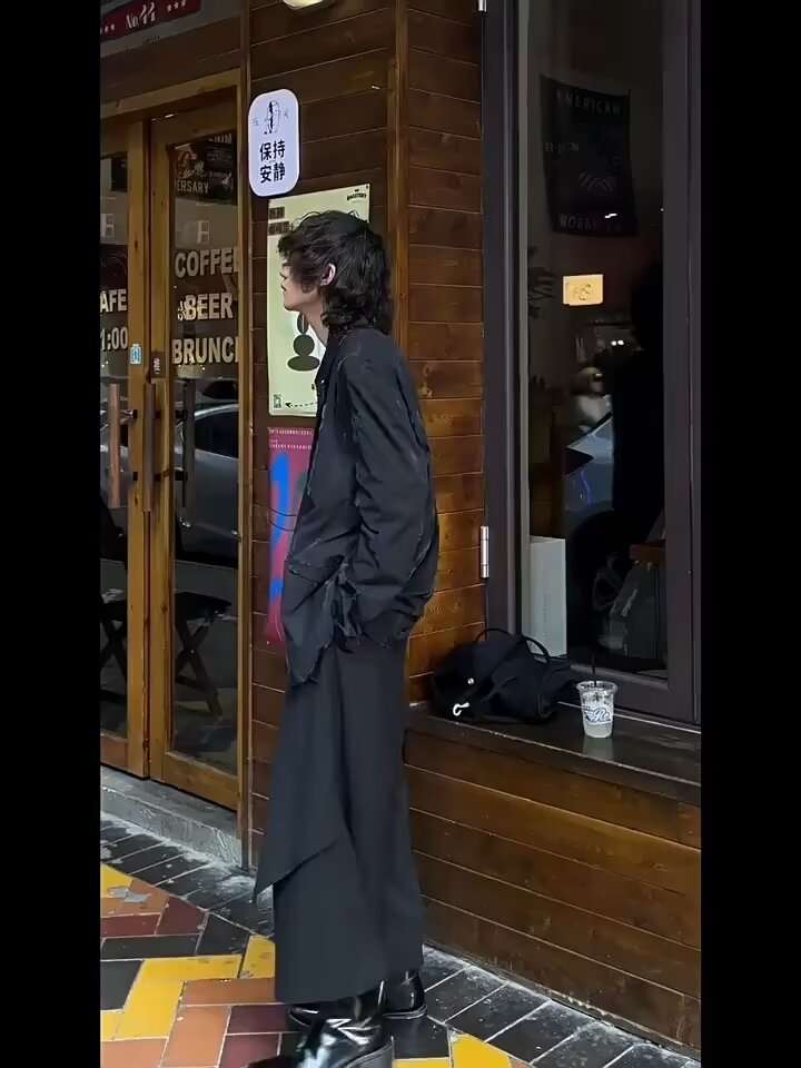 黒コーデ オールブラックコーディネートセット