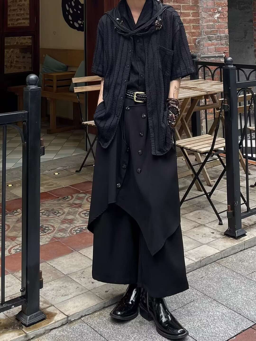 黒コーデ オールブラックコーディネートセット