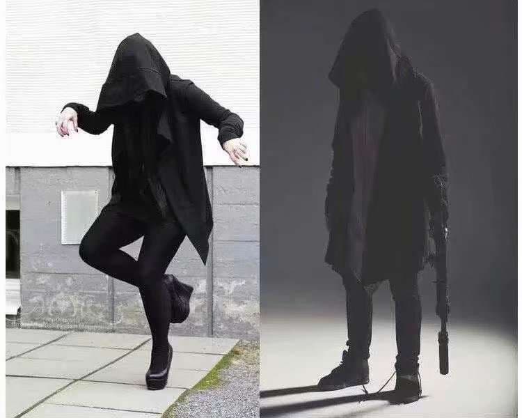 黒コーデ ダークサイドフーディー