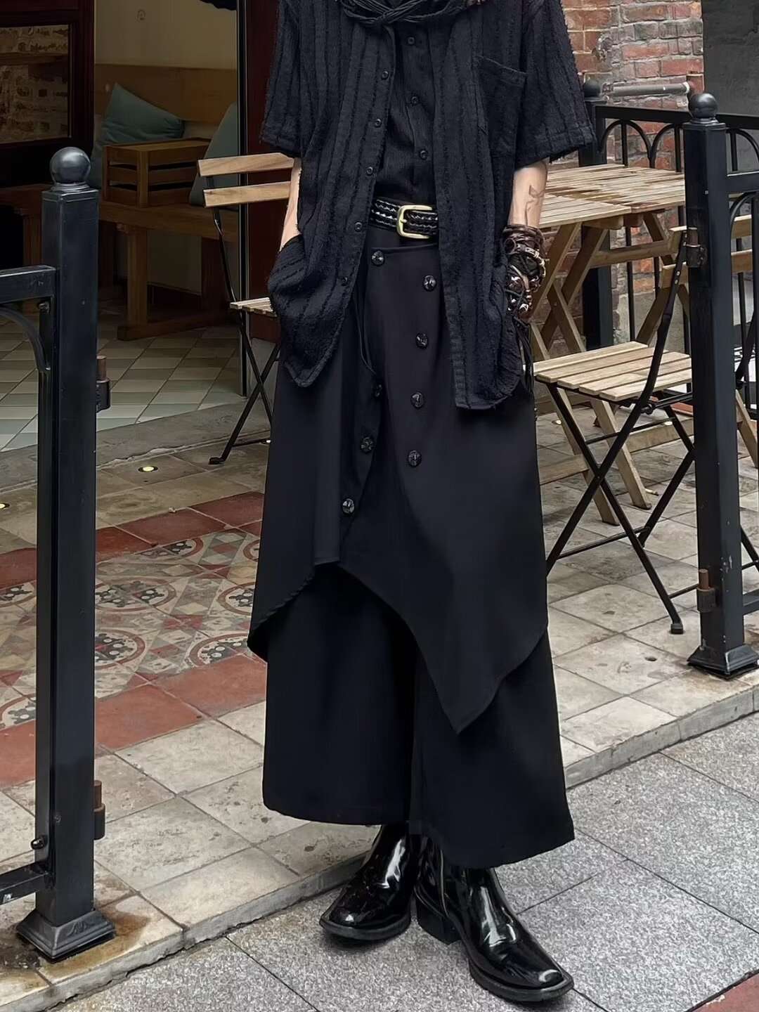 黒コーデ オールブラックコーディネートセット