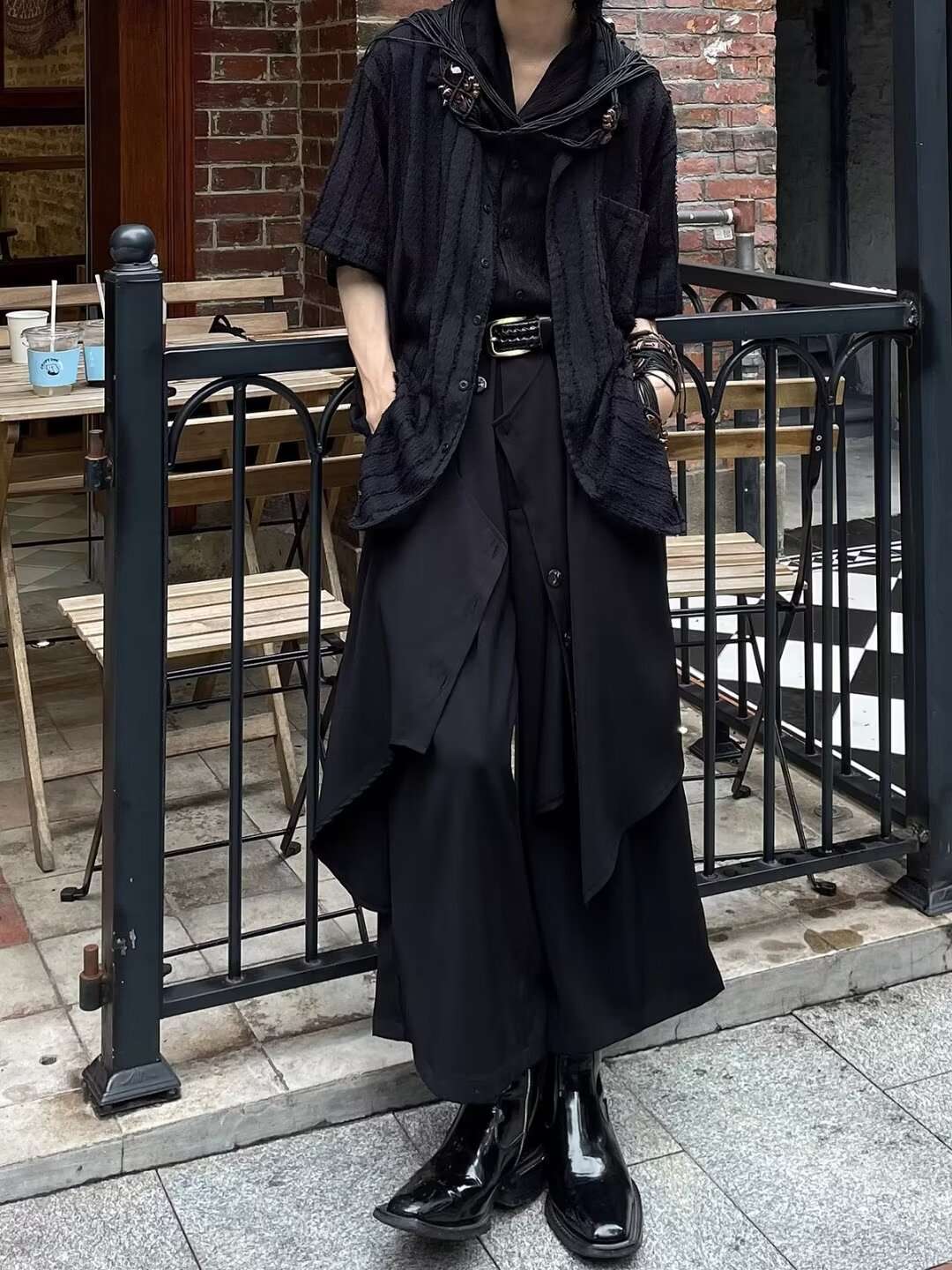 黒コーデ オールブラックコーディネートセット