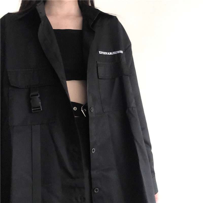 黒コーデ テックゴシック プリーツミニワンピース