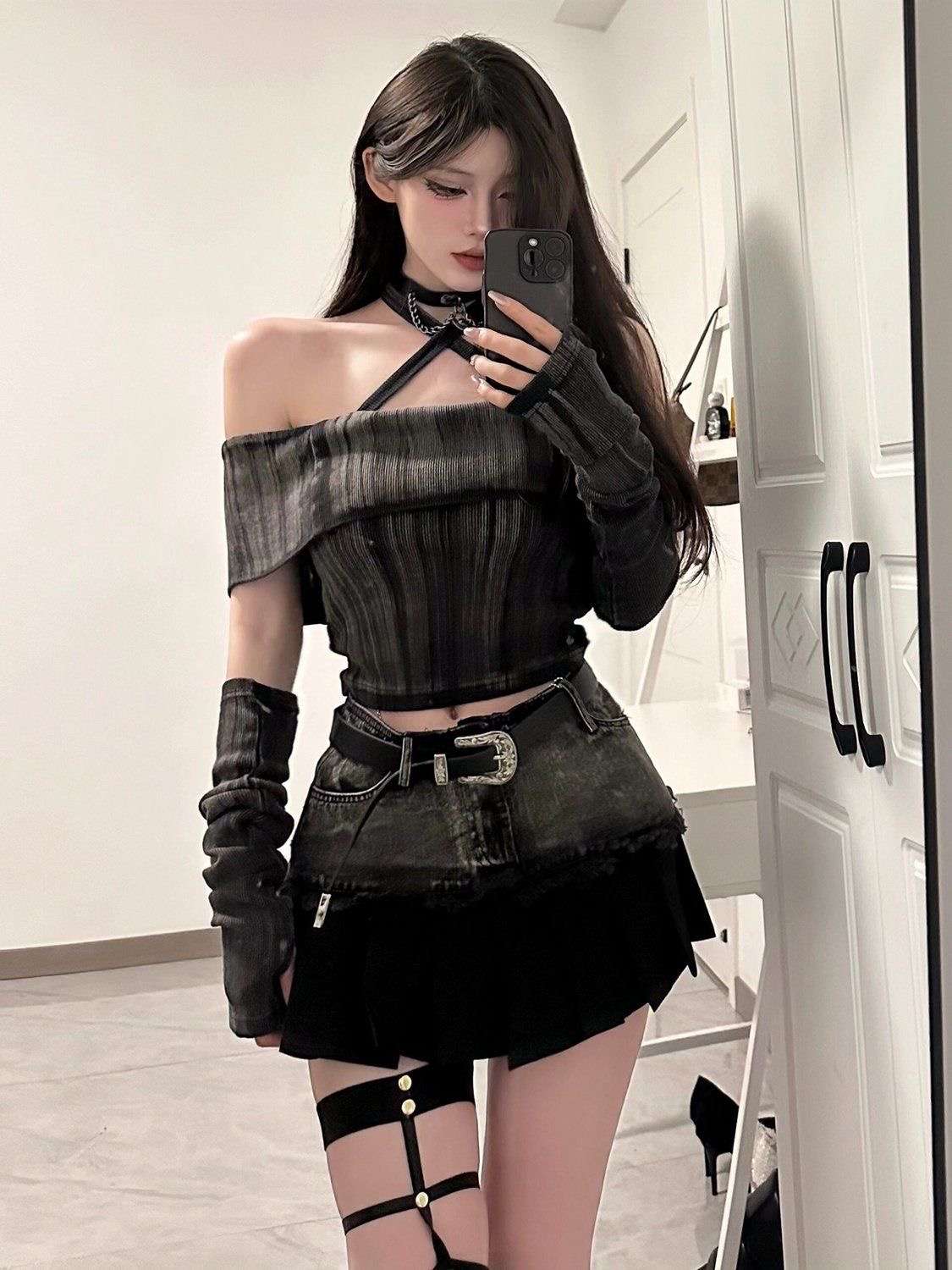 黒コーデ ゴシックスタイル小物セット